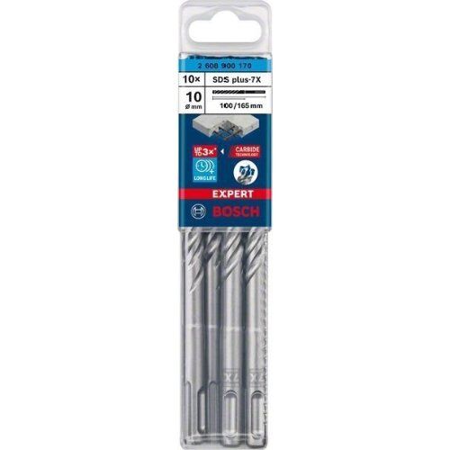  EXPERT SDS plus-7X Hammerbohrer Bosch EXPERT SDS-plus-7X Hammerbohrer, 10 x 100 x 165 mm, 10-tlg., für Bohrhämmer 12370772