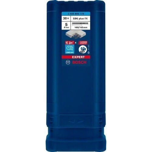  EXPERT SDS plus-7X Hammerbohrer Bosch EXPERT SDS-plus-7X Hammerbohrer, 5 x 100 x 165 mm, 30-tlg., für Bohrhämmer 12370726