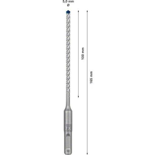  EXPERT SDS plus-7X Hammerbohrer Bosch EXPERT SDS-plus-7X Hammerbohrer, 5 x 100 x 165 mm, 30-tlg., für Bohrhämmer 12370726