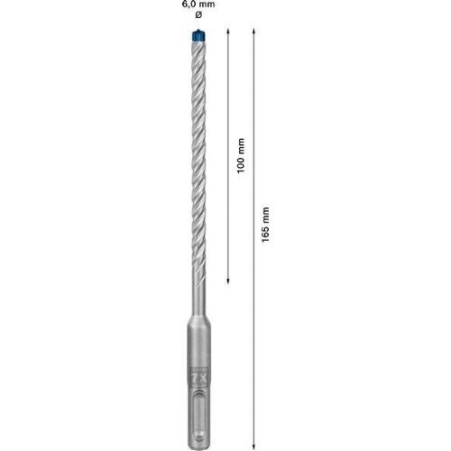  EXPERT SDS plus-7X Hammerbohrer Bosch EXPERT SDS-plus-7X Hammerbohrer, 6 x 100 x 165 mm, 30-tlg., für Bohrhämmer 12370711