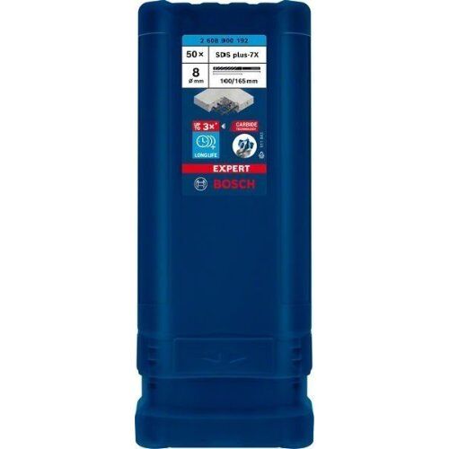  EXPERT SDS plus-7X Hammerbohrer Bosch EXPERT SDS-plus-7X Hammerbohrer, 8 x 100 x 165 mm, 50-tlg., für Bohrhämmer 12370691