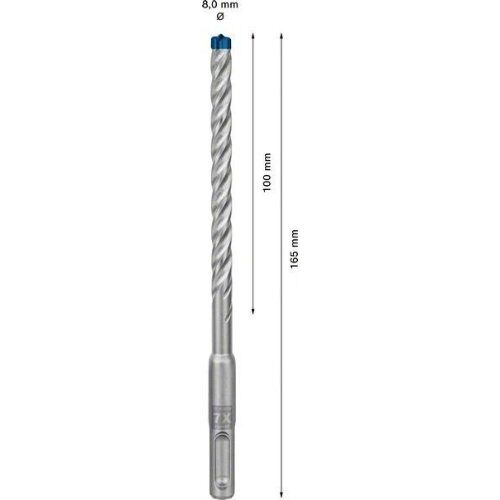  EXPERT SDS plus-7X Hammerbohrer Bosch EXPERT SDS-plus-7X Hammerbohrer, 8 x 100 x 165 mm, 50-tlg., für Bohrhämmer 12370691