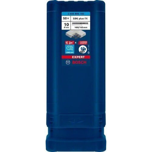 EXPERT SDS plus-7X Hammerbohrer Bosch EXPERT SDS-plus-7X Hammerbohrer, 10 x 100 x 165 mm, 50-tlg., für Bohrhämmer 12370744