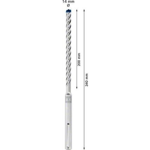  EXPERT SDS max-8X Hammerbohrer Bosch EXPERT SDS-max-8X Hammerbohrer, 14 x 200 x 340 mm, für Bohrhämmer 12370869