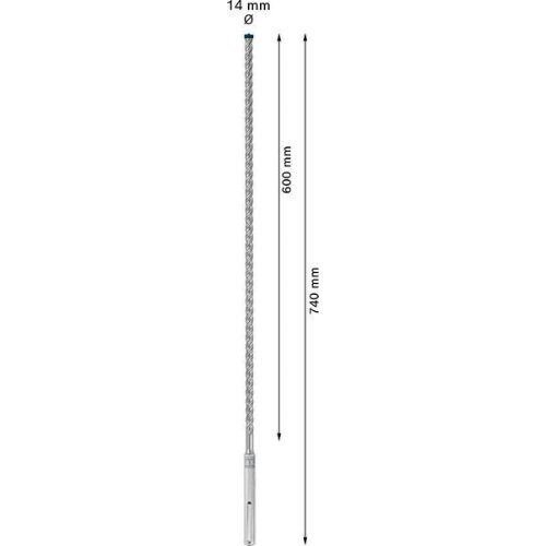  EXPERT SDS max-8X Hammerbohrer Bosch EXPERT SDS-max-8X Hammerbohrer, 14 x 600 x 740 mm, für Bohrhämmer 12370840