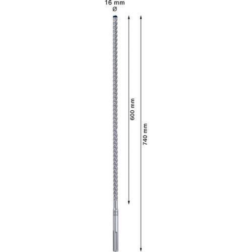  EXPERT SDS max-8X Hammerbohrer Bosch EXPERT SDS-max-8X Hammerbohrer, 16 x 600 x 740 mm, für Bohrhämmer 12370881