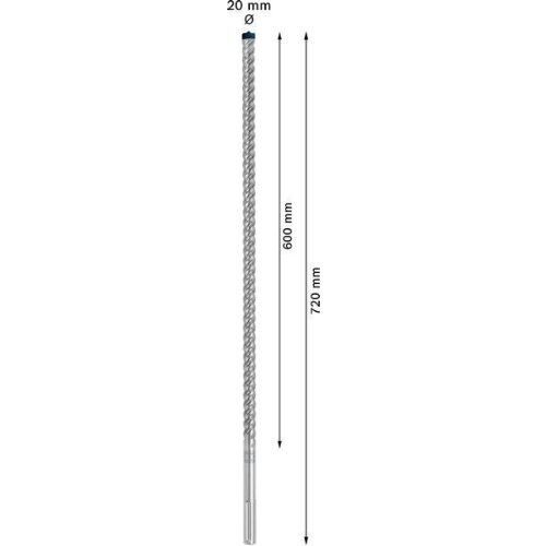  EXPERT SDS max-8X Hammerbohrer Bosch EXPERT SDS-max-8X Hammerbohrer, 20 x 600 x 720 mm, für Bohrhämmer 12370849