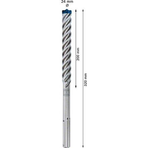  EXPERT SDS max-8X Hammerbohrer Bosch EXPERT SDS-max-8X Hammerbohrer, 24 x 200 x 320 mm, für Bohrhämmer 12370846
