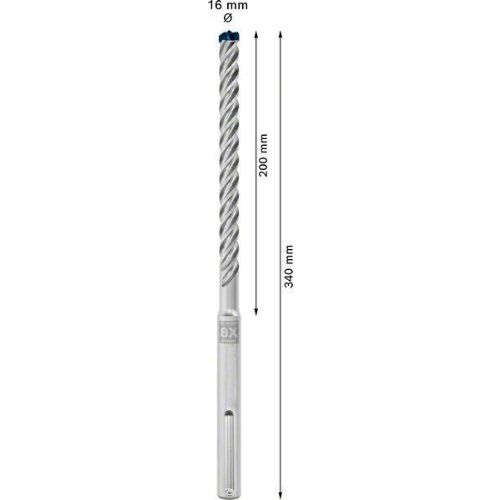  EXPERT SDS max-8X Hammerbohrer Bosch EXPERT SDS-max-8X Hammerbohrer, 16 x 200 x 340 mm, 5 Stück, für Bohrhämmer 12370857