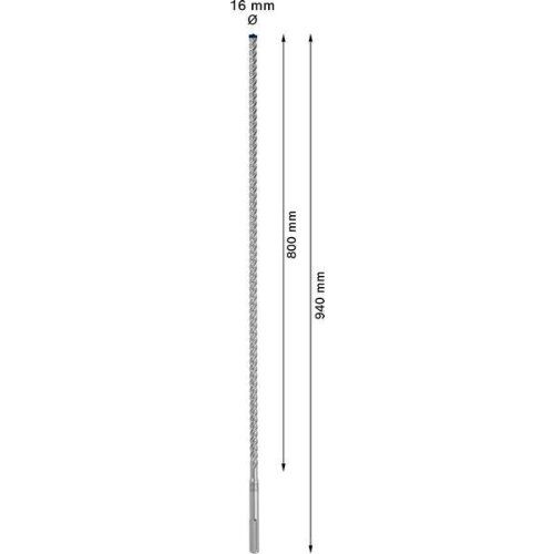  EXPERT SDS max-8X Hammerbohrer Bosch EXPERT SDS-max-8X Hammerbohrer, 16 x 800 x 940 mm, für Bohrhämmer 12370853