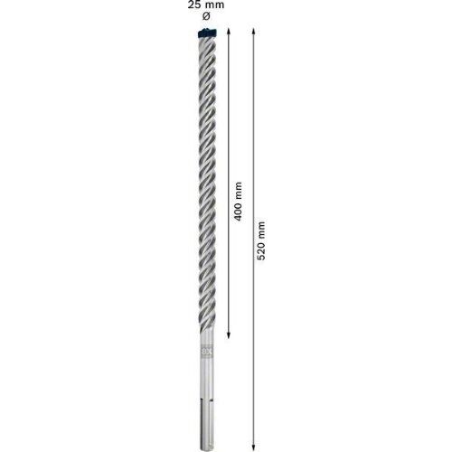  EXPERT SDS max-8X Hammerbohrer Bosch EXPERT SDS-max-8X Hammerbohrer, 25 x 400 x 520 mm, für Bohrhämmer 12370835