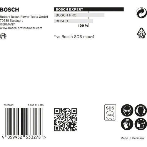  EXPERT SDS max-8X Hammerbohrer Bosch EXPERT SDS-max-8X Hammerbohrer, 30 x 400 x 520 mm, für Bohrhämmer 12370882