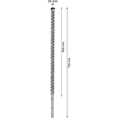  EXPERT SDS max-8X Hammerbohrer Bosch EXPERT SDS-max-8X Hammerbohrer, 32 x 600 x 720 mm, für Bohrhämmer 12370850