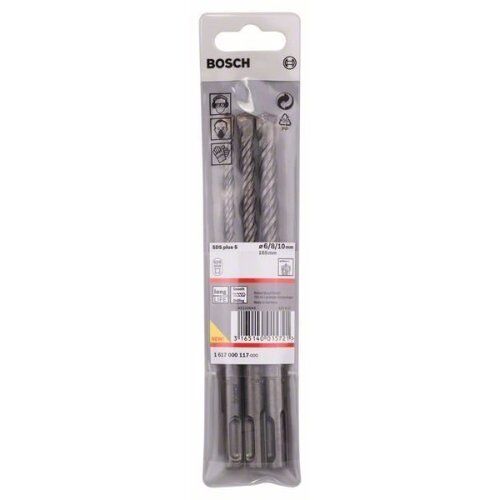  SDS plus-5 Hammerbohrer-Sets Bosch 3-tlg. SDS-plus-5 Hammerbohrer-Set, 6/8/10 mm, für Bohrhämmer 12371429