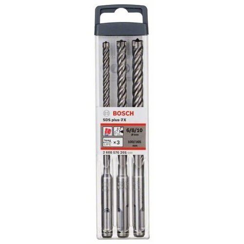  SDS plus-7X Betonbohrer-Sets Bosch 3-tlg. Hammerbohrer-Set SDS-plus-7X, 6/8/10 mm, für Bohrhämmer 12371427