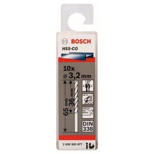  HSS-Co Metallbohrer DIN338 Bosch Metallbohrer HSS-Co, DIN 338, für Bohrmaschinen 12371704