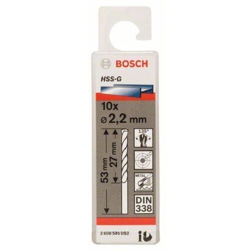  HSS-G DIN 338 Metallbohrer Bosch Metallbohrer HSS-G, DIN 338, für Bohrmaschinen 12371591