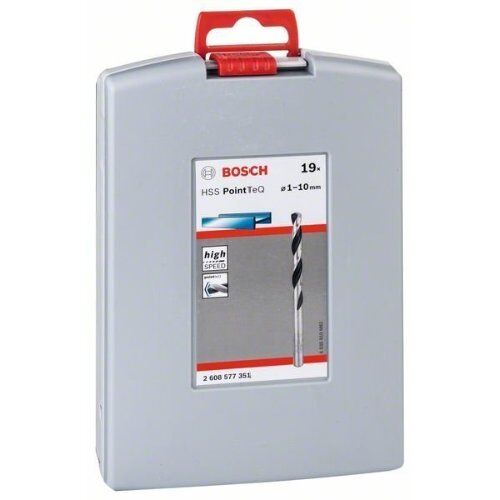  HSS PointTeQ Spiralbohrer-Sets mit Sechskantschaft Bosch HSS-Spiralbohrer PointTeQ, 19-tlg., ProBox, 1–10 mm, für Bohrmaschinen 12372112