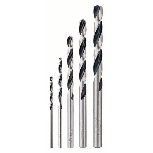  HSS PointTeQ Spiralbohrer-Sets mit Sechskantschaft Bosch HSS-Spiralbohrer-Set PointTeQ, 5-tlg., 2–6 mm, für Bohrmaschinen 12372109