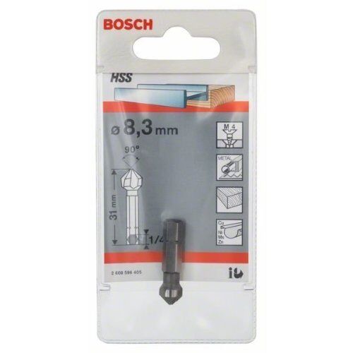 HSS-Kegelsenker für harte Materialien mit Sechskantschaft Bosch Kegelsenker, für Dreh- und Schlagbohrer 12372007
