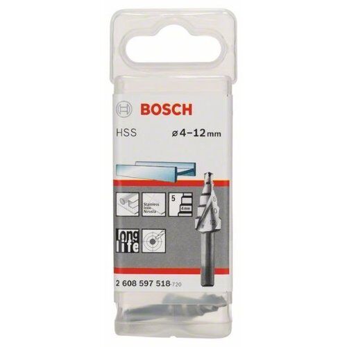  HSS-Stufenbohrer mit 3-Flächen-Schaft Bosch Stufenbohrer HSS, für Bohrmaschinen 12371978
