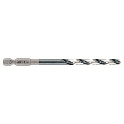 Metallbohrer HSS Impact Control Spiralbohrer mit Sechskantschaft Bosch HSS Spiralbohrer mit Sechskantschaft 5,5 mm, für Dreh- und Schlagbohrer 12371935