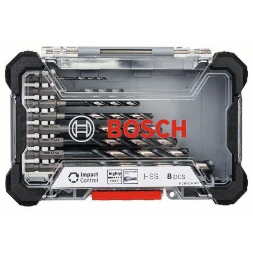  HSS Impact Control Spiralbohrer-Sets mit Sechskantschaft Bosch 8-tlg. Impact Control HSS-Bohrer-Set, für Dreh- und Schlagbohrer 12372115