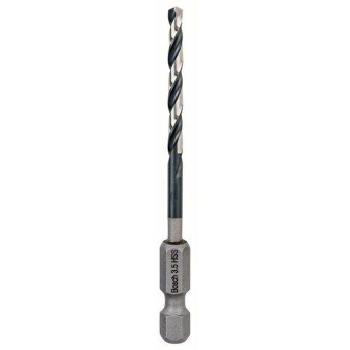  HSS Impact Control Spiralbohrer mit Sechskantschaft Bosch HSS Spiralbohrer mit Sechskantschaft 3,5 mm, für Dreh- und Schlagbohrer 12371932