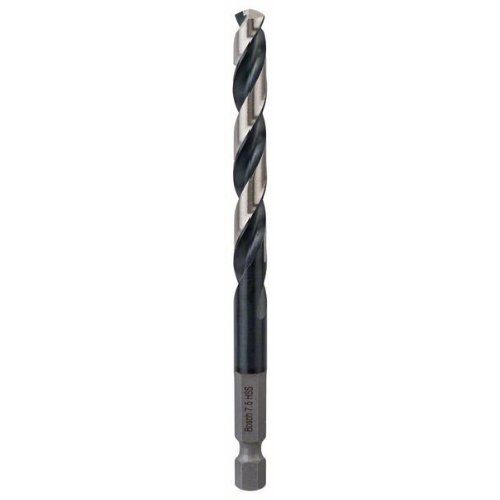  HSS Impact Control Spiralbohrer mit Sechskantschaft Bosch HSS Spiralbohrer mit Sechskantschaft 7,5 mm, für Dreh- und Schlagbohrer 12371951