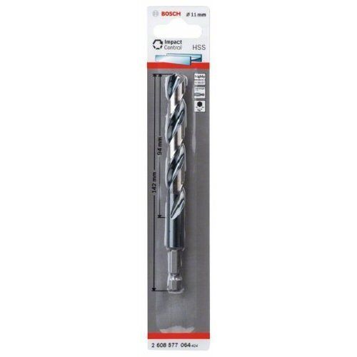  HSS Impact Control Spiralbohrer mit Sechskantschaft Bosch HSS Spiralbohrer mit Sechskantschaft 11,0 mm, für Dreh- und Schlagbohrer 12371936