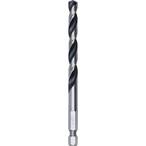  HSS PointTeQ Spiralbohrer mit Sechskantschaft Bosch HSS PointTeQ Sechskantbohrer 7,0 mm, für Dreh- und Schlagbohrer 12371918