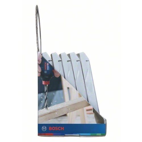  HSS PointTeQ Spiralbohrer-Sets mit Sechskantschaft Bosch 5-tlg. HSS PointTeQ Sechskantbohrer-Set in Theken-Display, 2–6 mm, für Dreh- und Schlagbohrer 12372107