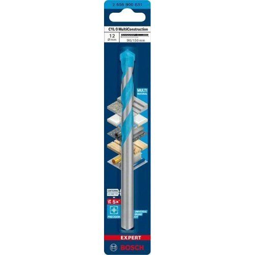  EXPERT CYL-9 MultiConstruction Bohrer Bosch EXPERT CYL-9 MultiConstruction Bohrer, 12 x 90 x 150 mm, für Dreh- und Schlagbohrer 12372133