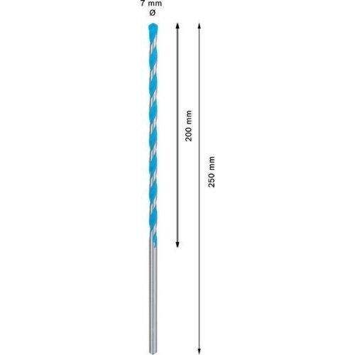  EXPERT CYL-9 MultiConstruction Bohrer Bosch EXPERT CYL-9 MultiConstruction Bohrer, 7 x 200 x 250 mm, für Dreh- und Schlagbohrer 12372158
