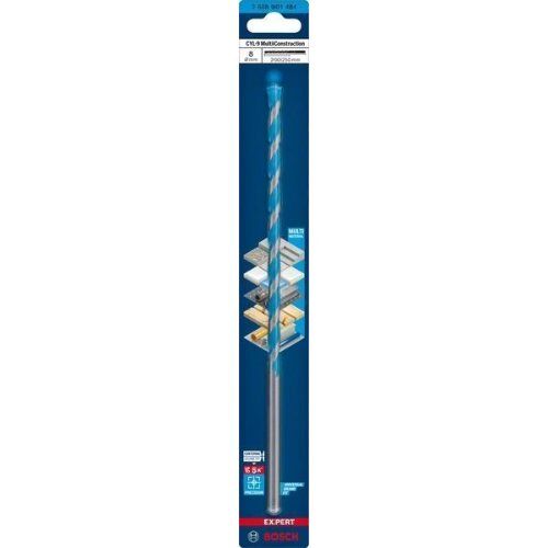  EXPERT CYL-9 MultiConstruction Bohrer Bosch EXPERT CYL-9 MultiConstruction Bohrer, 8 x 200 x 250 mm, für Dreh- und Schlagbohrer 12372159