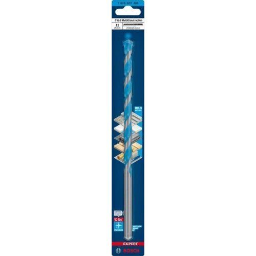  EXPERT CYL-9 MultiConstruction Bohrer Bosch EXPERT CYL-9 MultiConstruction Bohrer, 12 x 200 x 250 mm, für Dreh- und Schlagbohrer 12372150