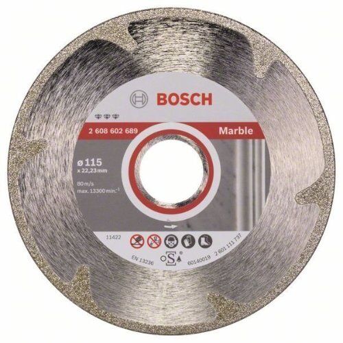  Best for Marble Diamanttrennscheiben für kleine Winkelschleifer Bosch Diamanttrennscheibe Best for Marble, für kleine Winkelschleifer 12369951