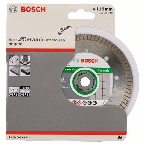  Diamanttrennscheiben Best for Ceramic Extra Clean Turbo für Winkelschleifer Bosch Diamanttrennscheibe Best for Ceramic Extra-Clean Turbo, für kleine Winkelschleifer 12369940