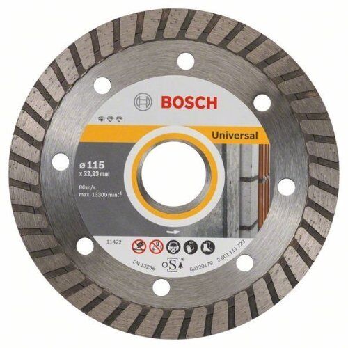  Diamanttrennscheiben Standard for Universal Turbo für kleine Winkelschleifer Bosch Diamanttrennscheibe Standard for Universal Turbo, für kleine Winkelschleifer 12369891