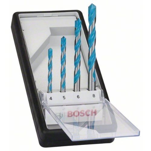  CYL-9 MultiConstruction-Bohrer-Sets Bosch 4-tlg. CYL-9 MultiConstruction Bohrer-Set, 4/5/6/8 mm, für Dreh- und Schlagbohrer 12372239