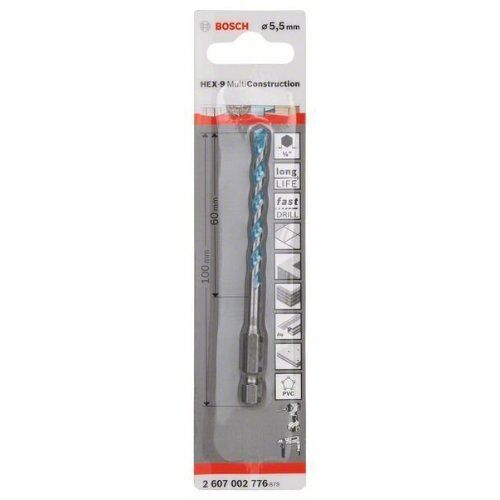  HEX-9 MultiConstruction-Bohrer Bosch Mehrzweckbohrer HEX-9 Multi Construction, für Dreh- und Schlagbohrer 12372178
