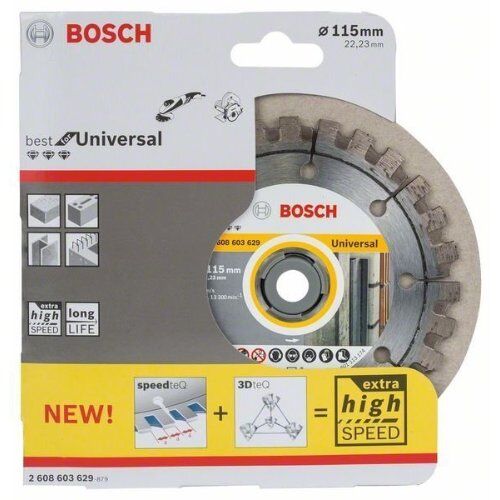  Best for Universal Diamanttrennscheiben für kleine Winkelschleifer Bosch Diamanttrennscheibe Best for Universal, für kleine Winkelschleifer 12369869