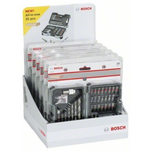  Extra Hard Sets mit Holzbohrern und Schrauberbits, 35-teilig Bosch 35-tlg. Set mit Bohrern und Schrauberbits, HSS, Extra Hard, PH, PZ, SL, H, T, für Bohrmaschinen 12372246