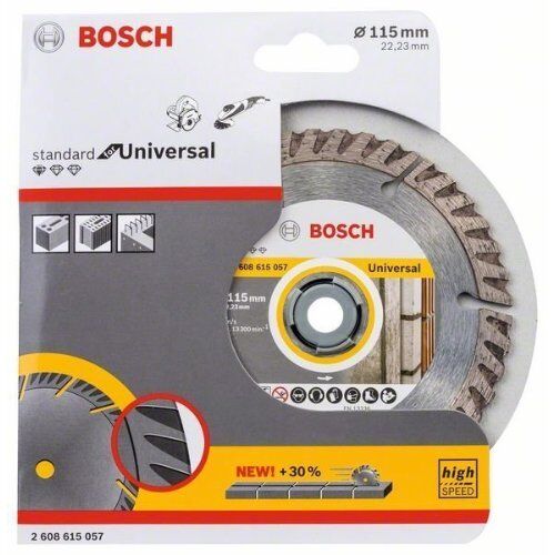  Standard for Universal Diamanttrennscheiben für kleine Winkelschleifer Bosch Diamanttrennscheibe Standard for Universal 115 x22,23, für kleine Winkelschleifer 12369881
