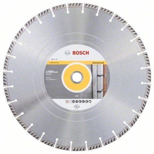  Standard for Universal Diamanttrennscheiben, Bohrung 25,4 mm, für Tisch- und Benzinmotorsägen Bosch Diamanttrennscheibe Standard for Universal 400 x 25,4, für Tischsägen 12369886