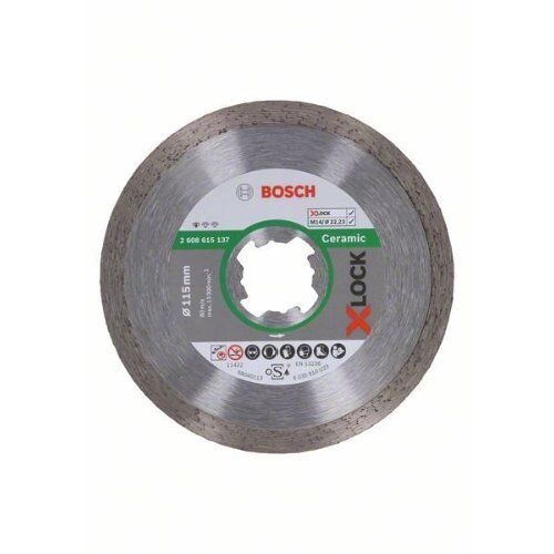  X-LOCK Diamanttrennscheiben Standard for Ceramic für Winkelschleifer Bosch X-LOCK Diamanttrennscheibe Standard for Ceramic 115 x 22,23 x 1,6 x 7, für kleine Winkelschleifer 12369950