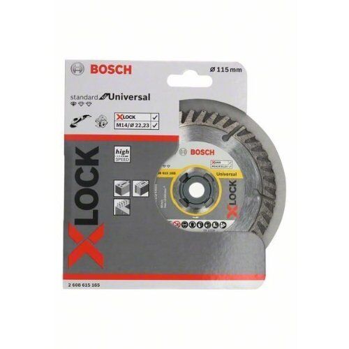  Diamanttrennscheiben X-LOCK Standard for Universal Bosch X-LOCK Trennscheibe Standard for Universal 115 x 22,23 x 2 x 10, für kleine Winkelschleifer 12369894