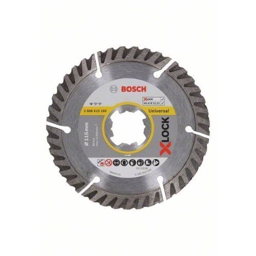  Diamanttrennscheiben X-LOCK Standard for Universal Bosch X-LOCK Trennscheibe Standard for Universal 115 x 22,23 x 2 x 10, für kleine Winkelschleifer 12369894