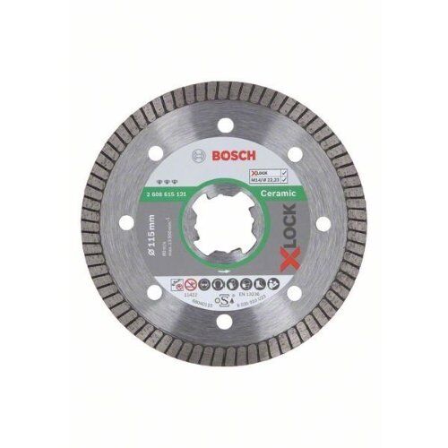  X-LOCK Trennscheiben Best for Ceramic Extra Clean Turbo Bosch X-LOCK Diamanttrennscheibe Best for Ceramic Extra Clean Turbo 115 x 22,23 x 1,4 x 7, für kleine Winkelschleifer 12369941