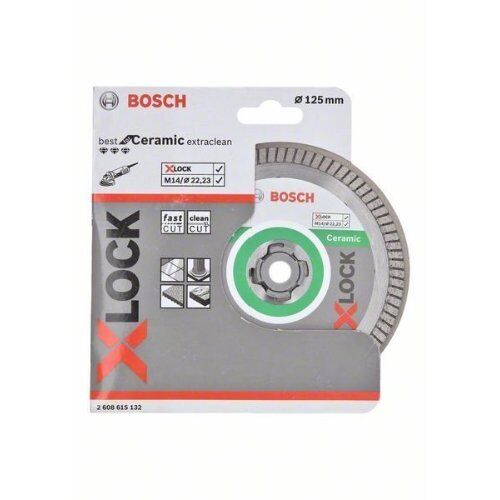  X-LOCK Trennscheiben Best for Ceramic Extra Clean Turbo Bosch X-LOCK Diamanttrennscheibe Best for Ceramic Extra Clean Turbo 125 x 22,23 x 1,4 x 7, für kleine Winkelschleifer 12369942